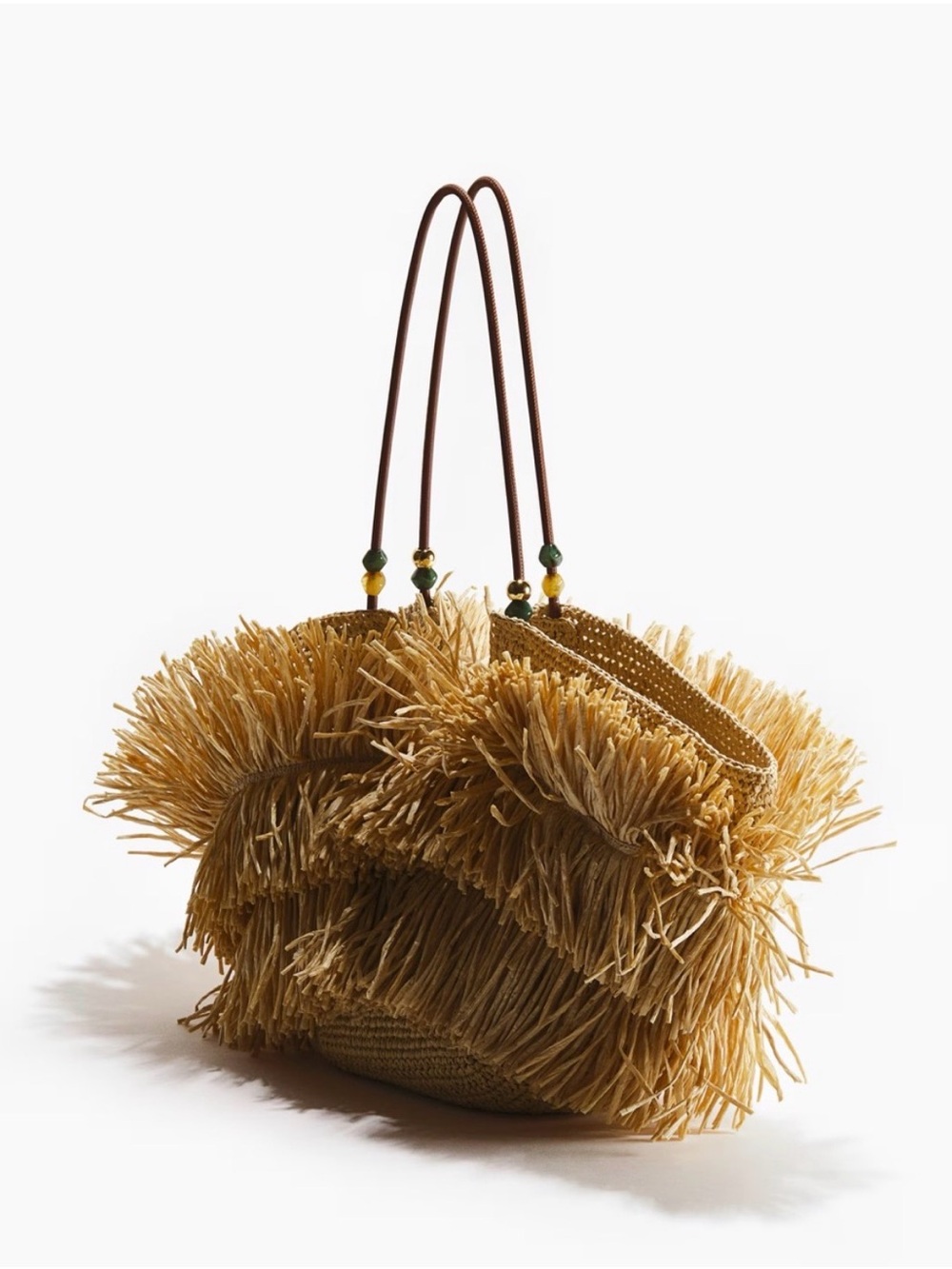 H&M fringe straw shopper - Picture 2 of 4